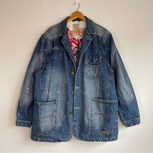 Vintage Pepe Jeans UK London Mens Denim Jacket Size XL Chore Coat Indie